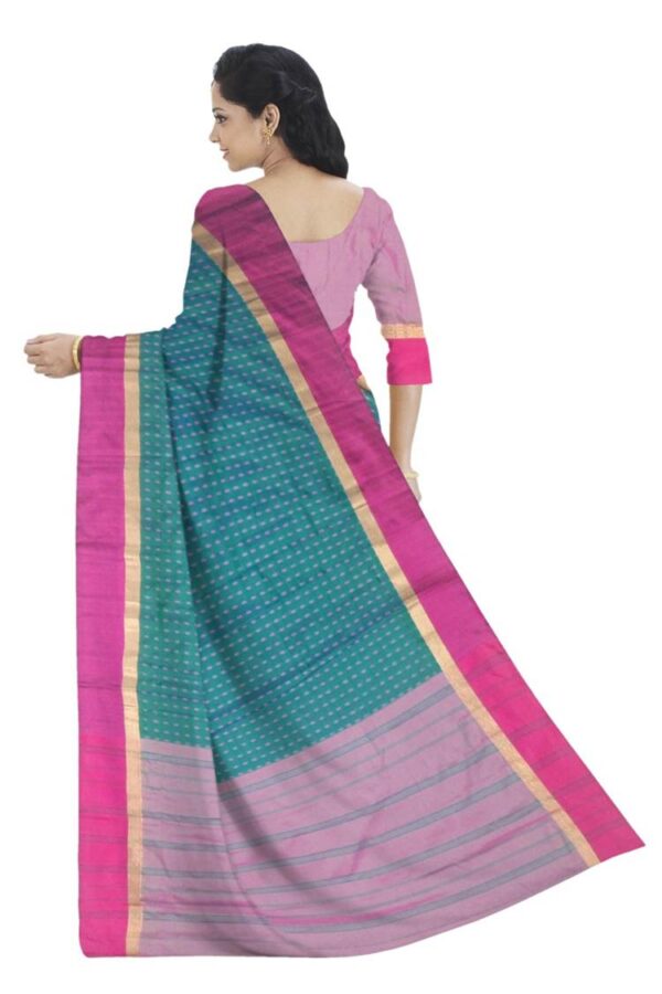 Green (mayurkanthi) Silk Saree - Image 3