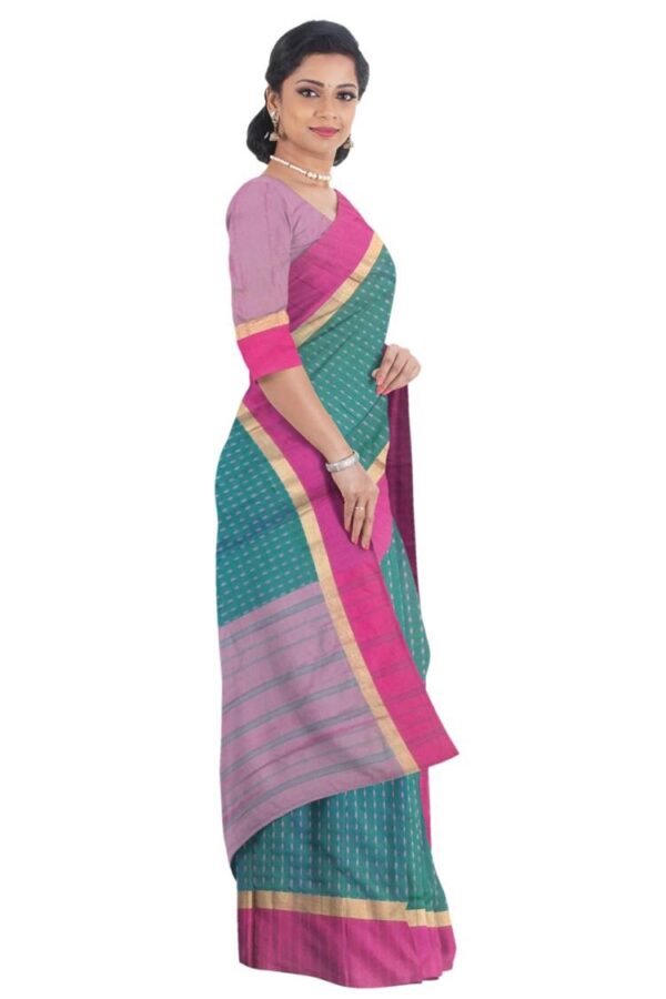 Green (mayurkanthi) Silk Saree - Image 4