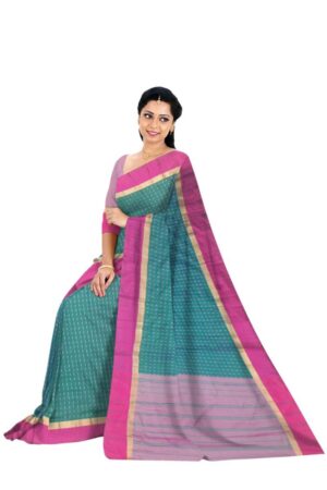 Green (mayurkanthi) Silk Saree