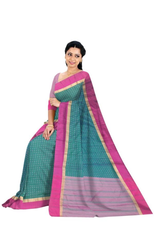 Green (mayurkanthi) Silk Saree