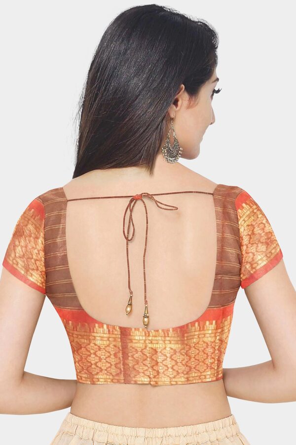 Elegant Green Ghatchola Silk Saree - Image 7