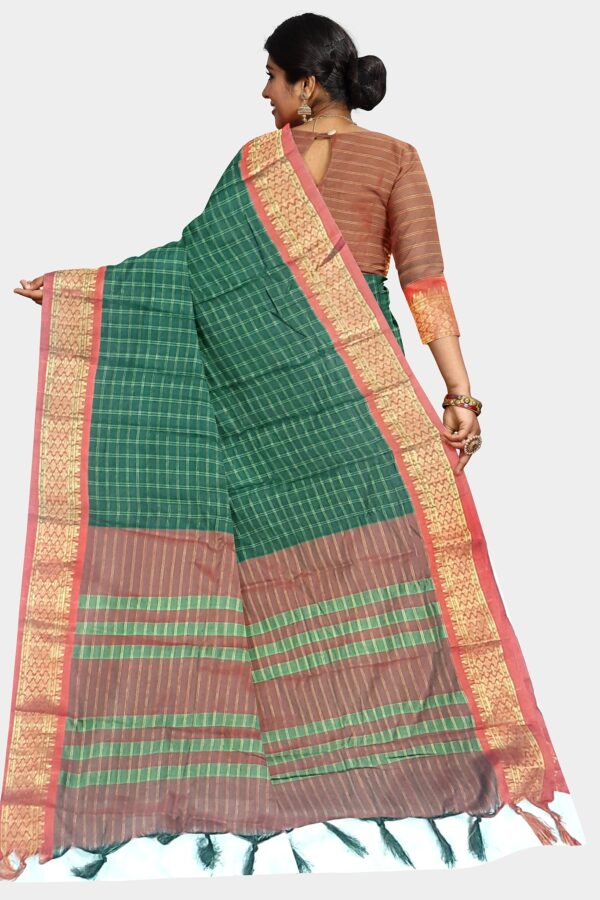 Elegant Green Ghatchola Silk Saree - Image 2