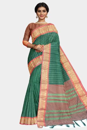 Elegant Green Ghatchola Silk Saree