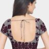 Purple Colored Net Saree - Embroidery - Image 7