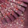 Purple Colored Net Saree - Embroidery - Image 6