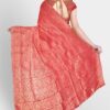 Red Mulberry Silk Saree - Image 4