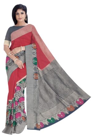 Red Colored Silk Saree