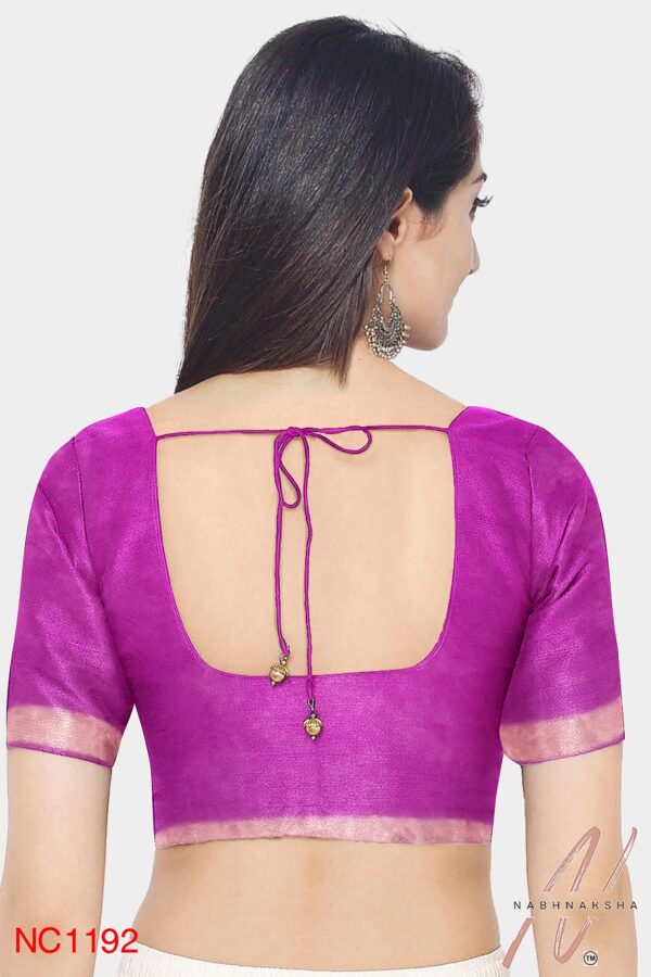 Purple Modal Silk Saree - Image 5