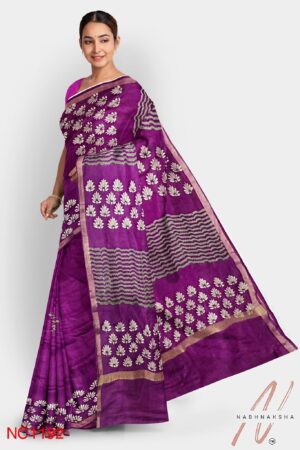 Purple Modal Silk Saree