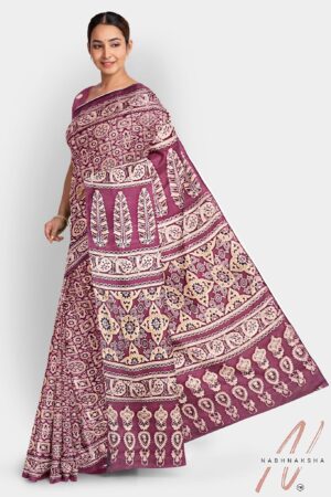 Maroon Gadwal Silk Saree