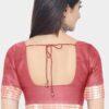 Maroon Bomkai Silk Saree - Image 5