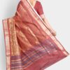 Maroon Bomkai Silk Saree - Image 3