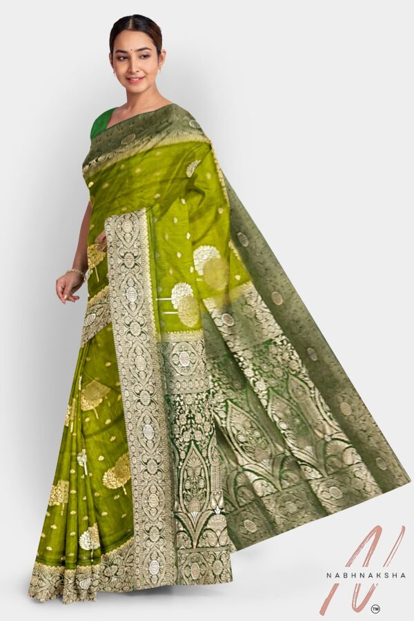 Green Colored Silk Saree