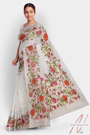 White Muslin Saree