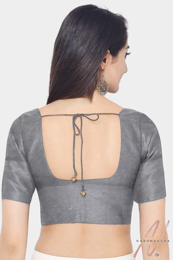 Black Muslin Saree - Image 5