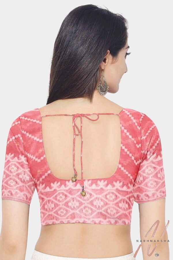 Pink & White Dhakai Saree - Image 5