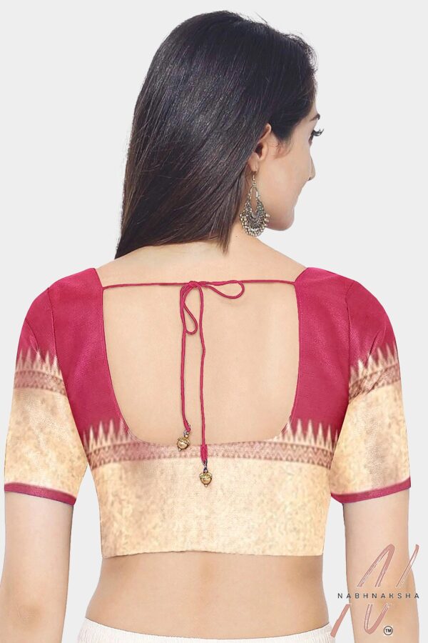 Blue - Red Katan Silk - Image 5